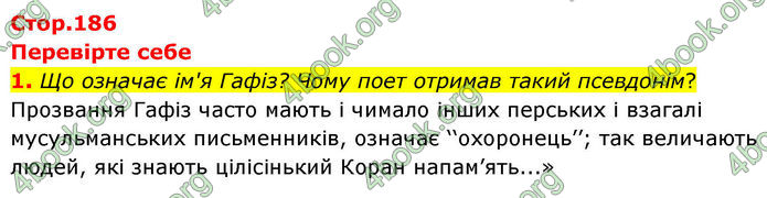 ГДЗ Зарубіжна література 8 клас Волощук
