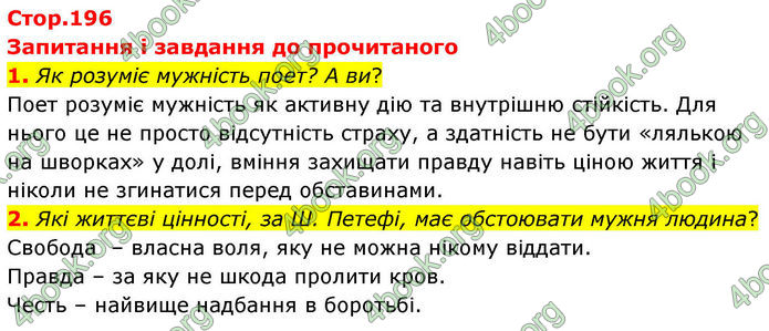 ГДЗ Зарубіжна література 8 клас Волощук