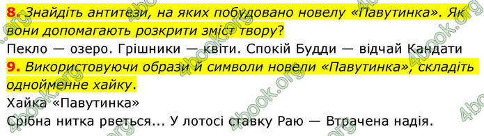 ГДЗ Зарубіжна література 8 клас Волощук