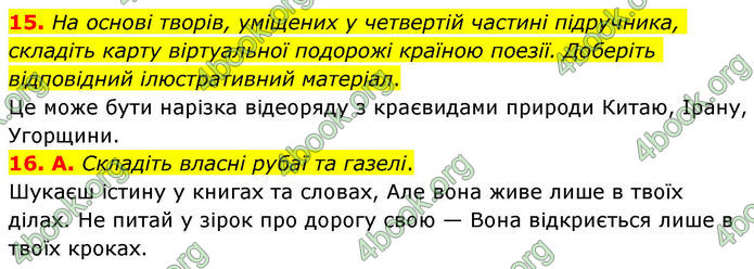 ГДЗ Зарубіжна література 8 клас Волощук
