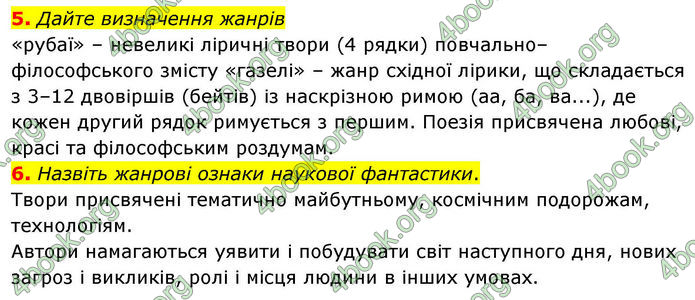 ГДЗ Зарубіжна література 8 клас Волощук