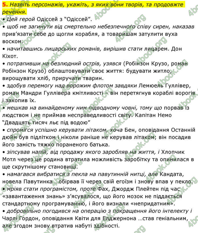 ГДЗ Зарубіжна література 8 клас Волощук
