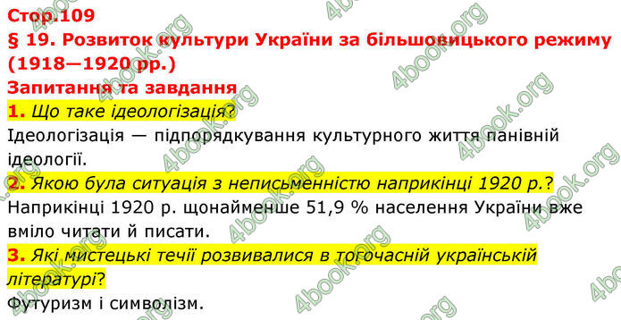 ГДЗ Історія України 10 клас Гісем 2019