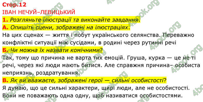ГДЗ Українська література 10 клас Авраменко
