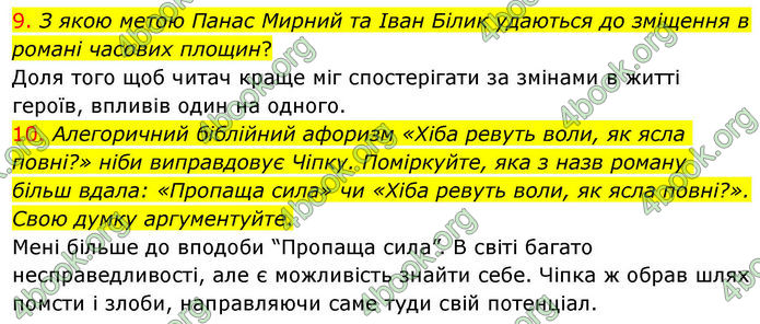 ГДЗ Українська література 10 клас Авраменко