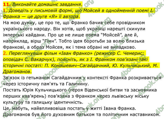 ГДЗ Українська література 10 клас Авраменко