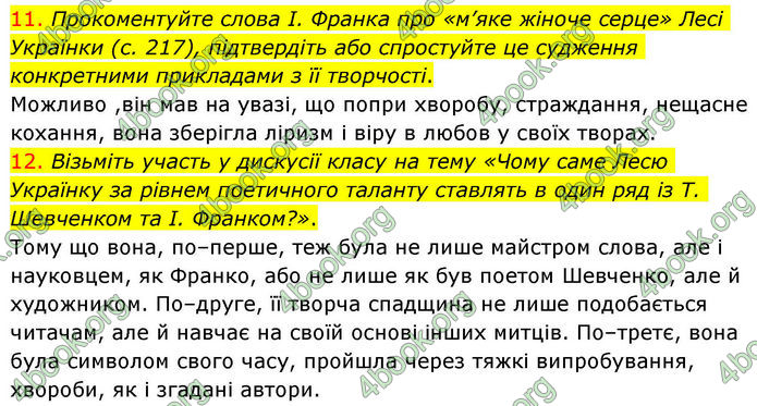 ГДЗ Українська література 10 клас Авраменко
