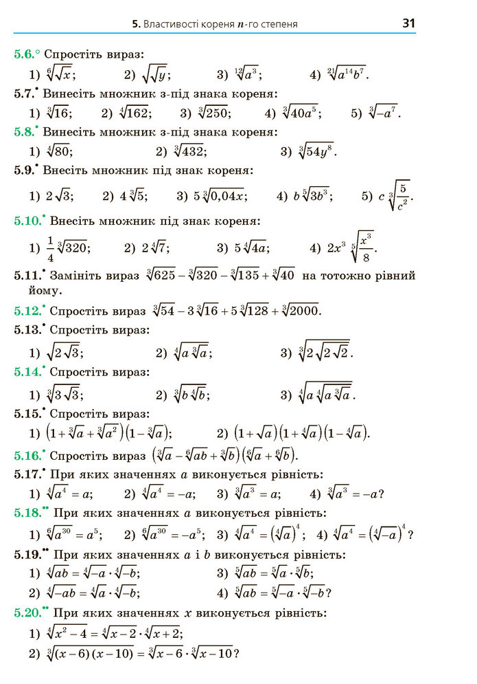 Математика 10 клас Мерзляк 2018 (Укр.)