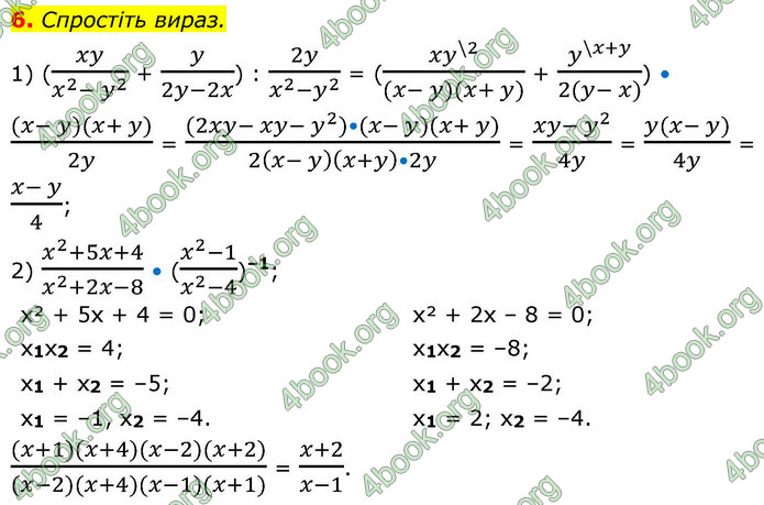 ГДЗ зошит Алгебра 8 клас Тарасенкова