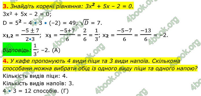 ГДЗ зошит Алгебра 8 клас Тарасенкова