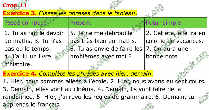 ГДЗ Французька мова 7 клас Чумак
