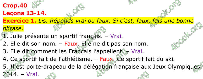 ГДЗ Французька мова 7 клас Чумак