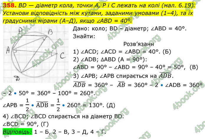 ГДЗ Геометрія 8 клас Бевз (2025)