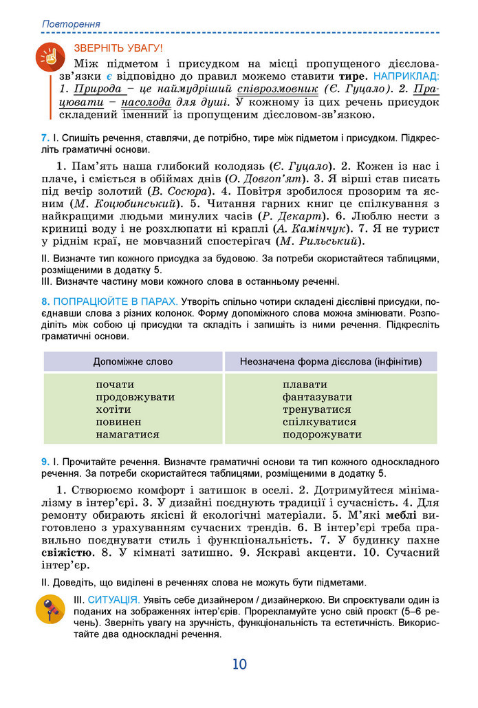 Підручник Українська мова 9 клас Заболотний НУШ