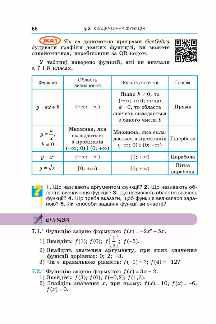 Підручник Алгебра 9 клас Мерзляк НУШ