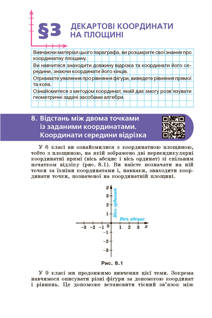 Підручник Геометрія 9 клас Мерзляк НУШ