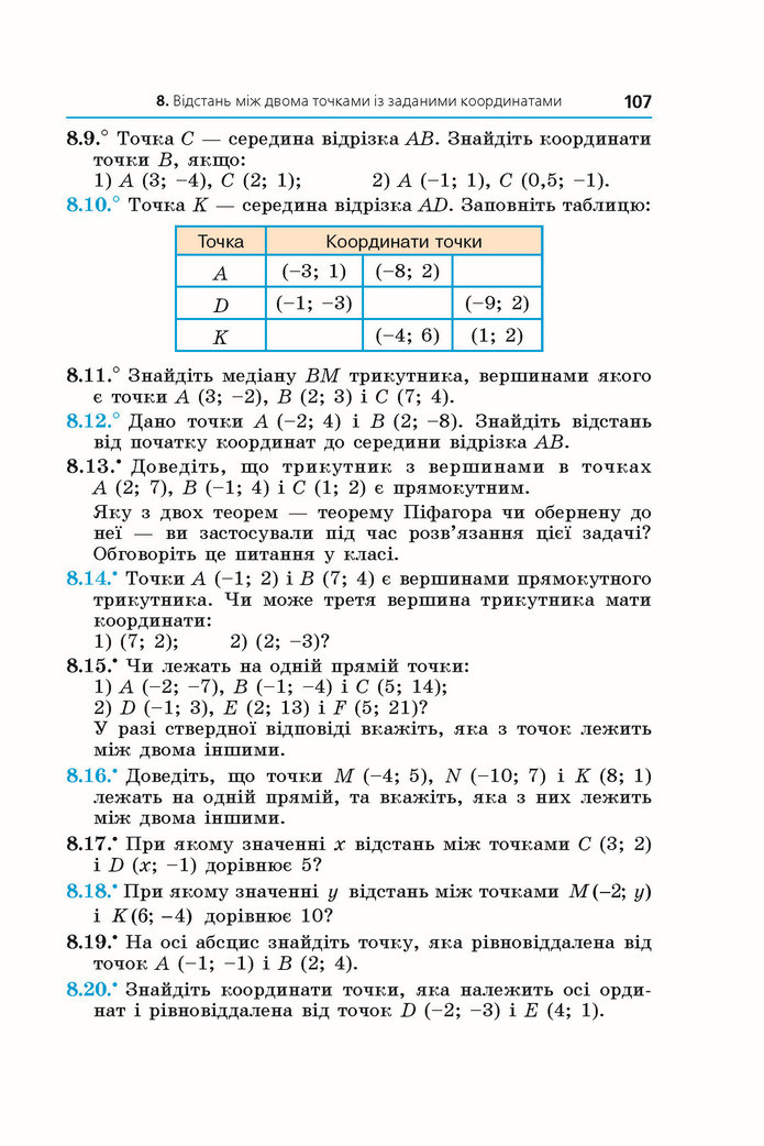 Підручник Геометрія 9 клас Мерзляк НУШ