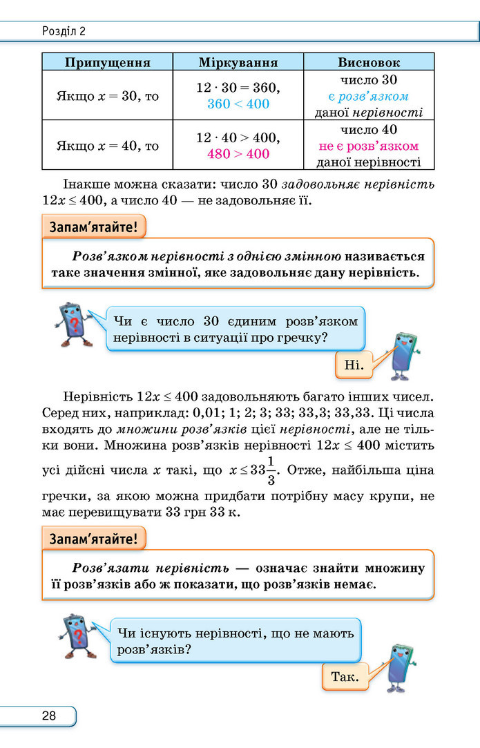 Підручник Алгебра 9 клас Тарасенкова НУШ
