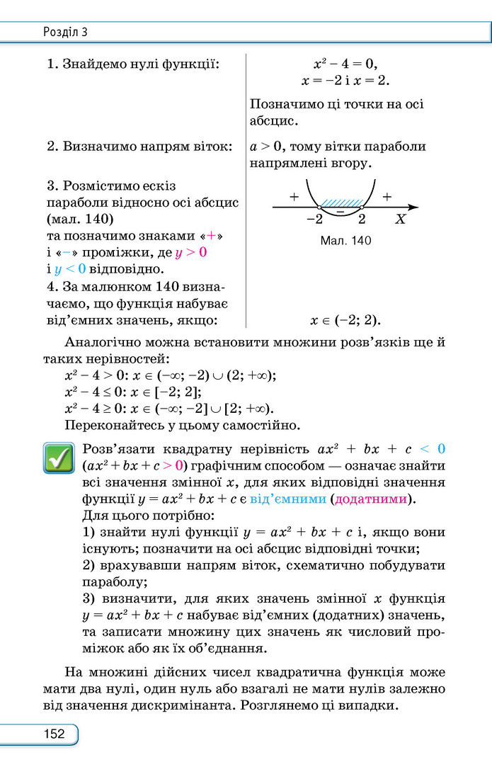 Підручник Алгебра 9 клас Тарасенкова НУШ