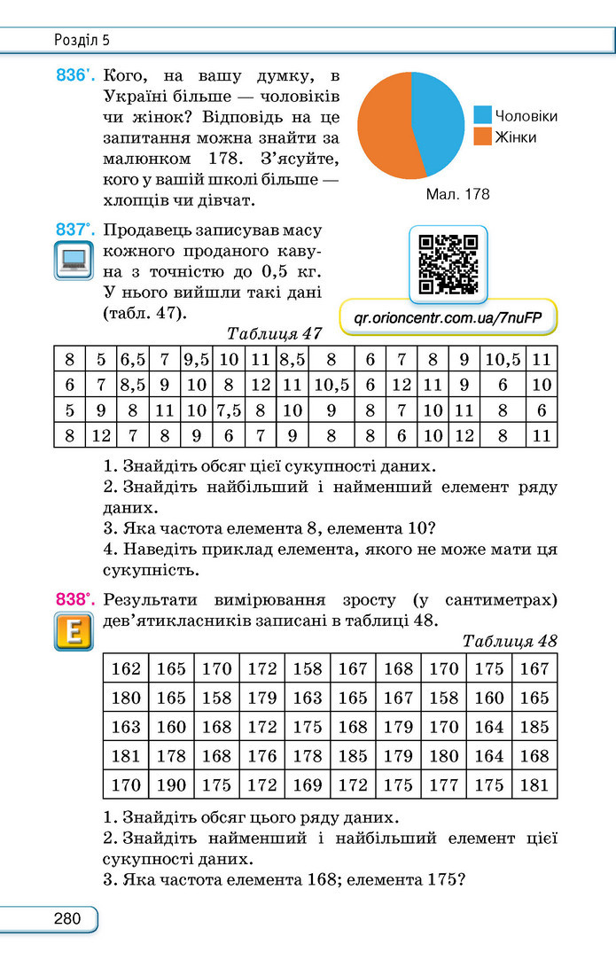Підручник Алгебра 9 клас Тарасенкова НУШ