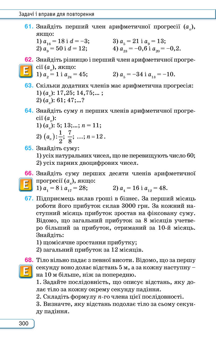 Підручник Алгебра 9 клас Тарасенкова НУШ