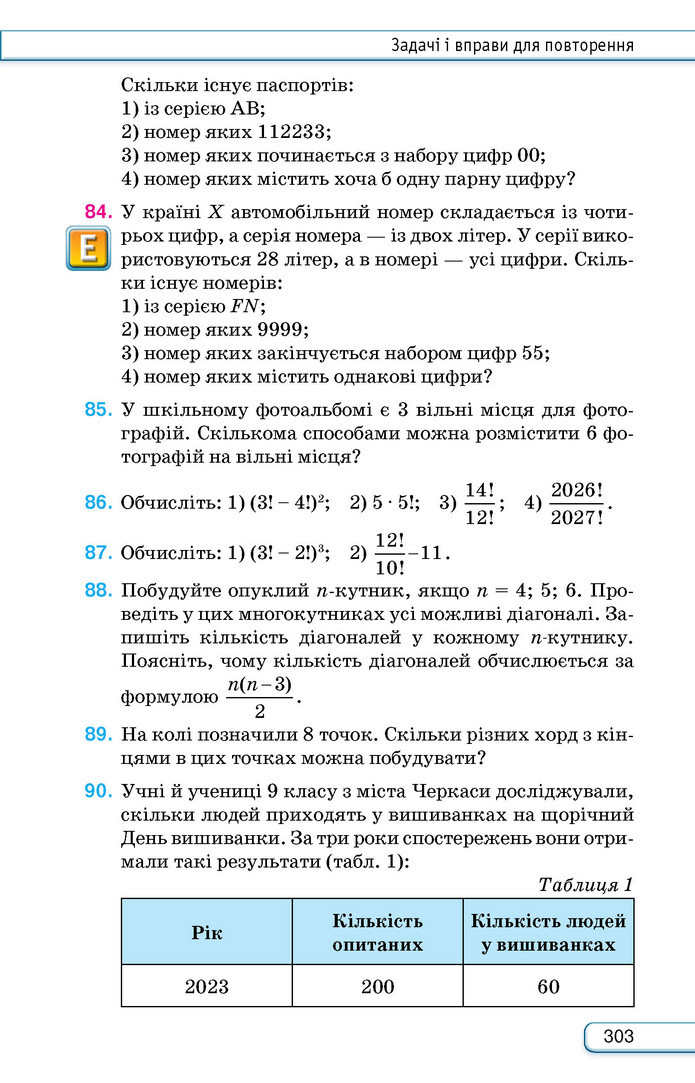 Підручник Алгебра 9 клас Тарасенкова НУШ