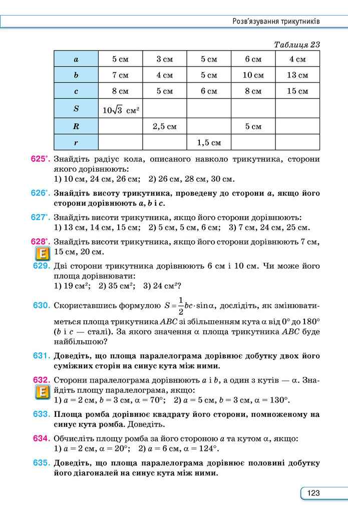 Підручник Геометрія 9 клас Бурда НУШ