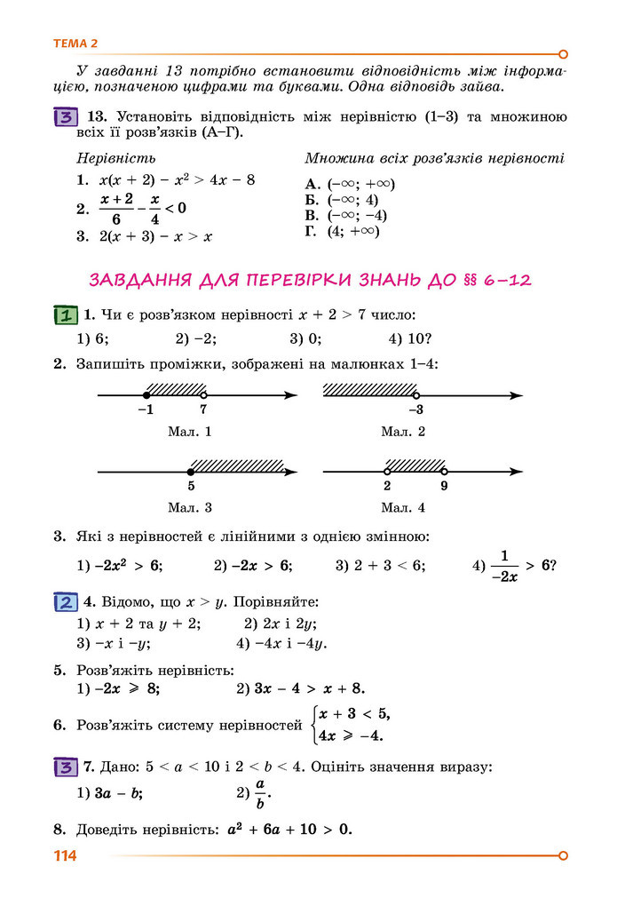 Підручник Математика 9 клас Істер НУШ (1 частина)