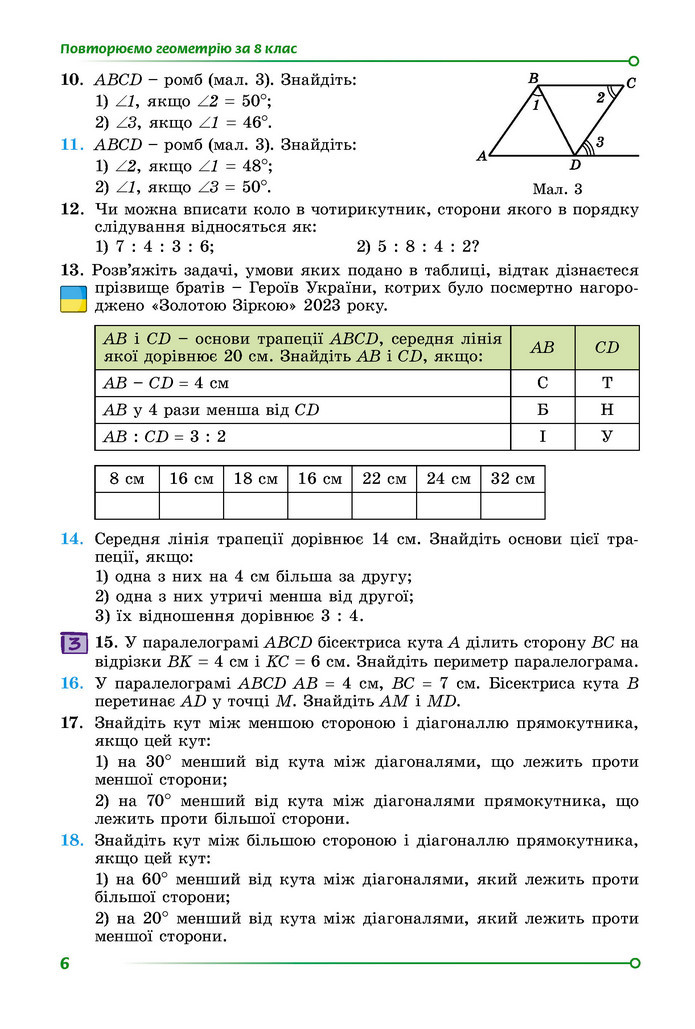 Підручник Геометрія 9 клас Істер НУШ