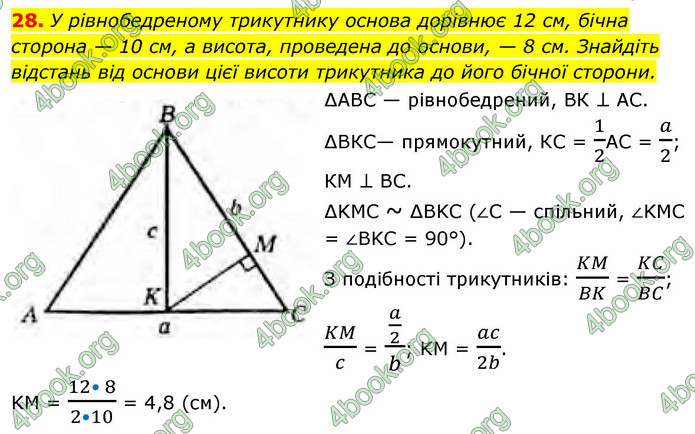 ГДЗ Геометрія 9 клас Бурда НУШ