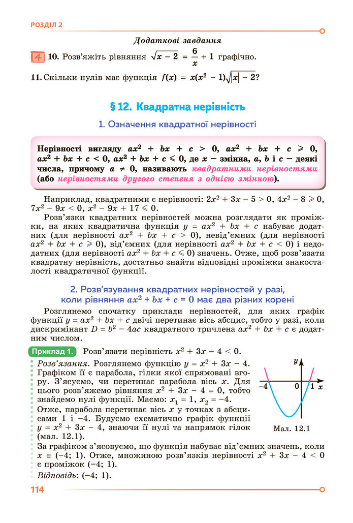 Підручник Алгебра 9 клас Істер НУШ