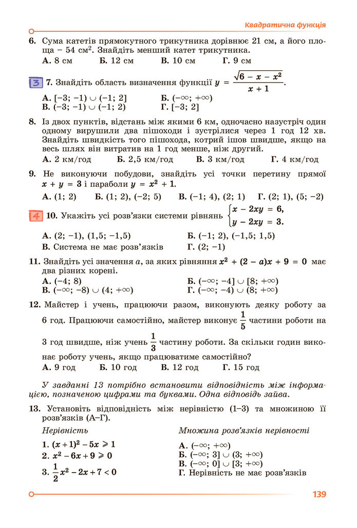 Підручник Алгебра 9 клас Істер НУШ