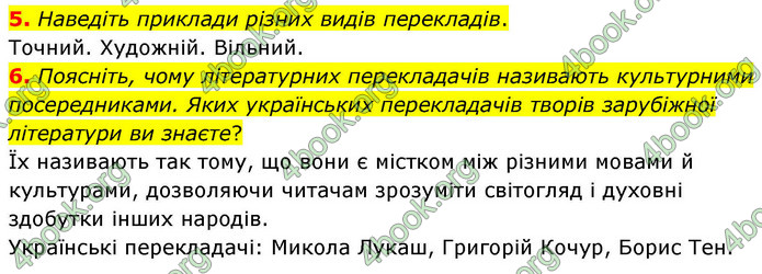ГДЗ Зарубіжна література 9 клас Волощук НУШ