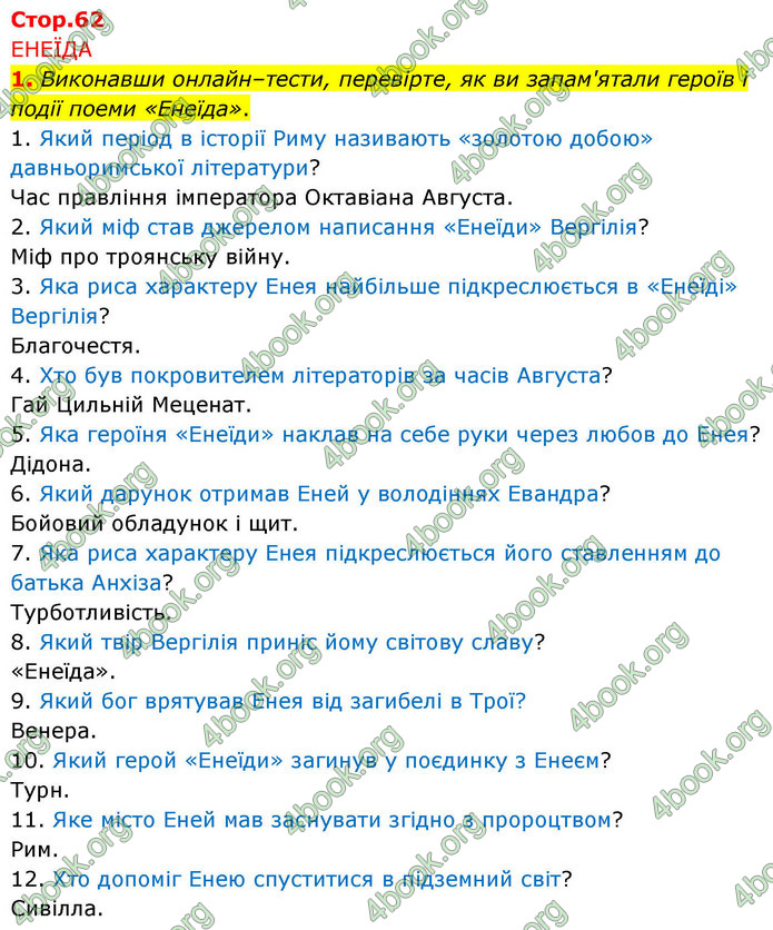 ГДЗ Зарубіжна література 9 клас Волощук НУШ