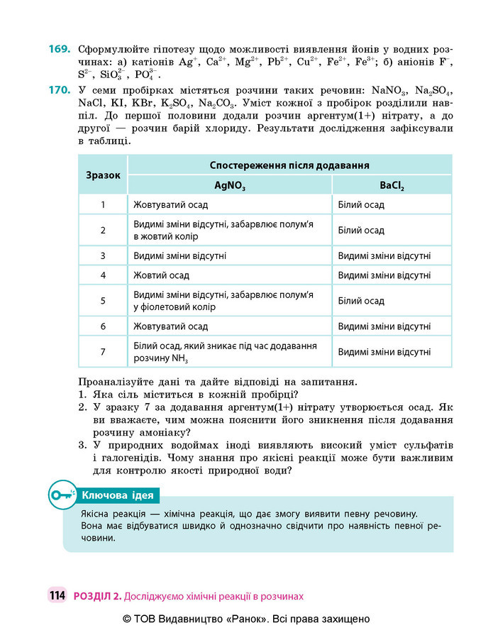Підручник Хімія 9 клас Григорович НУШ