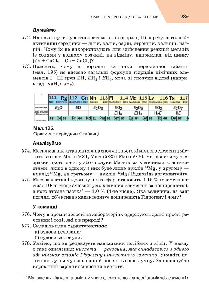Підручник Хімія 9 клас Попель НУШ