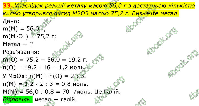 ГДЗ Хімія 9 клас Попель НУШ