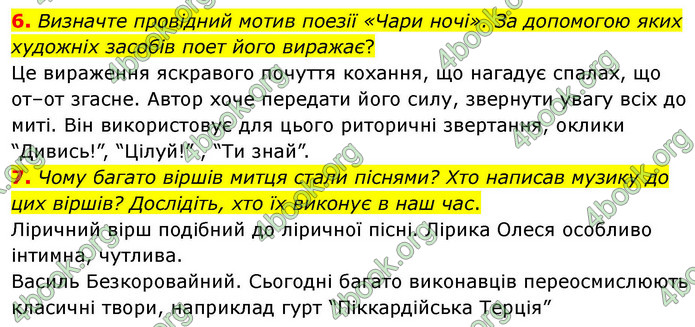 ГДЗ Українська література 9 клас Калинич НУШ