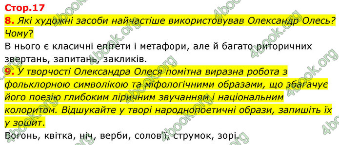 ГДЗ Українська література 9 клас Калинич НУШ