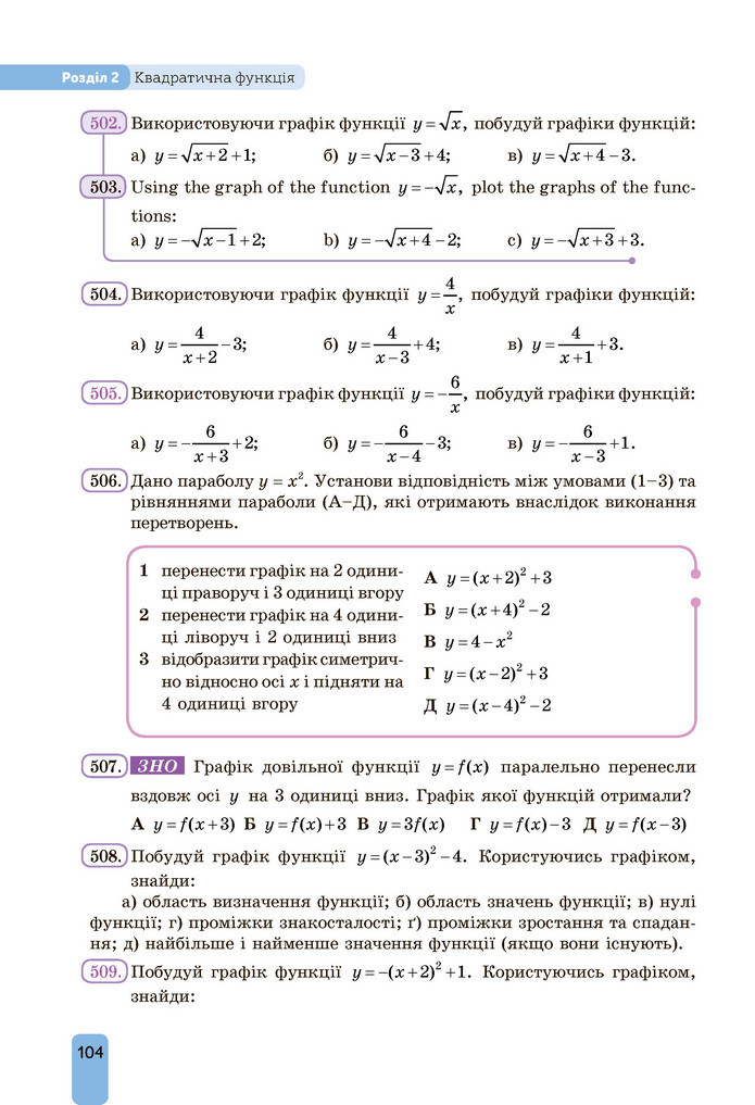 Підручник Алгебра 9 клас Бевз НУШ