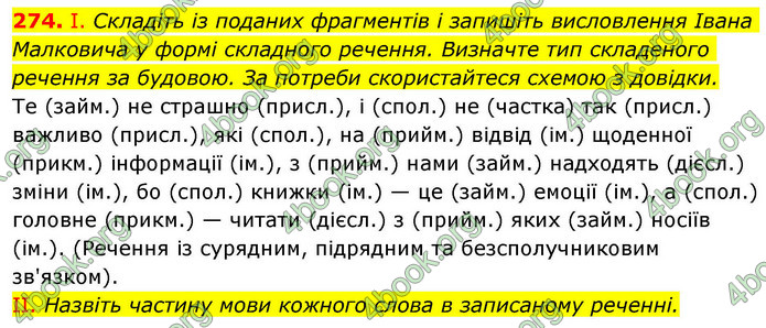 ГДЗ Українська мова 9 клас Заболотний НУШ