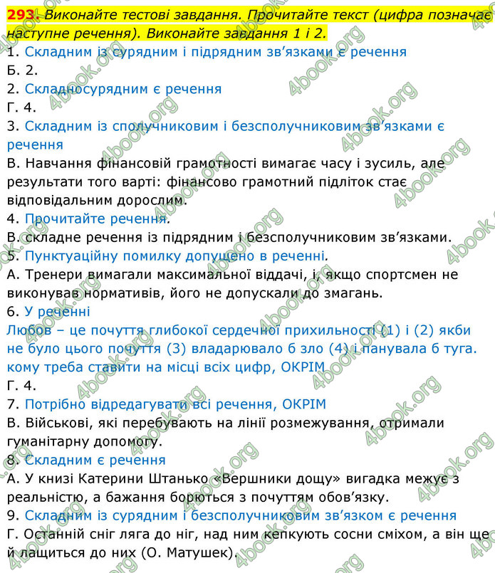 ГДЗ Українська мова 9 клас Заболотний НУШ