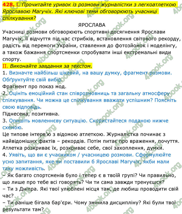 ГДЗ Українська мова 9 клас Заболотний НУШ