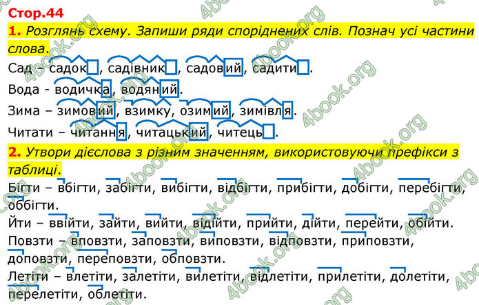 ГДЗ Зошит Українська мова та читання 4 клас Большакова 2026 (1 та 2 ч.)