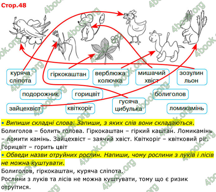 ГДЗ Зошит Українська мова та читання 4 клас Большакова 2026 (1 та 2 ч.)