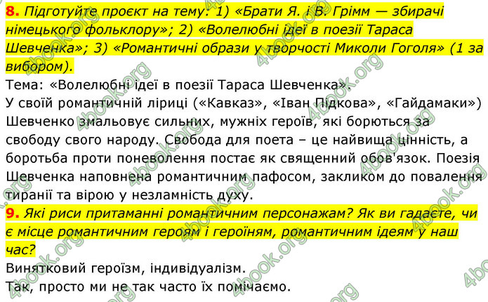 ГДЗ Зарубіжна література 9 клас Ніколенко НУШ