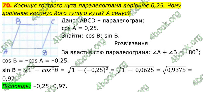 ГДЗ Геометрія 9 клас Бевз НУШ