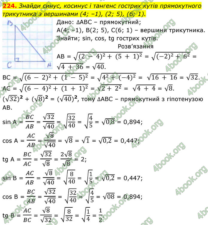 ГДЗ Геометрія 9 клас Бевз НУШ
