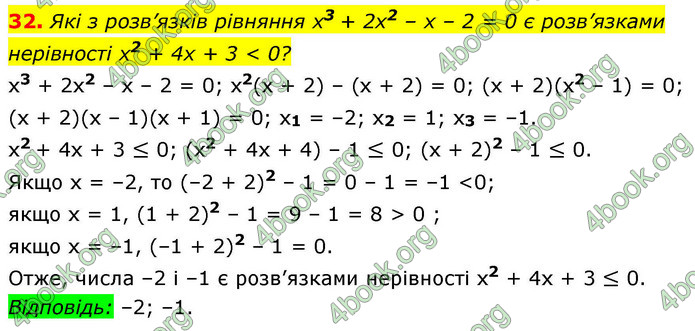 ГДЗ Алгебра 9 клас Істер НУШ