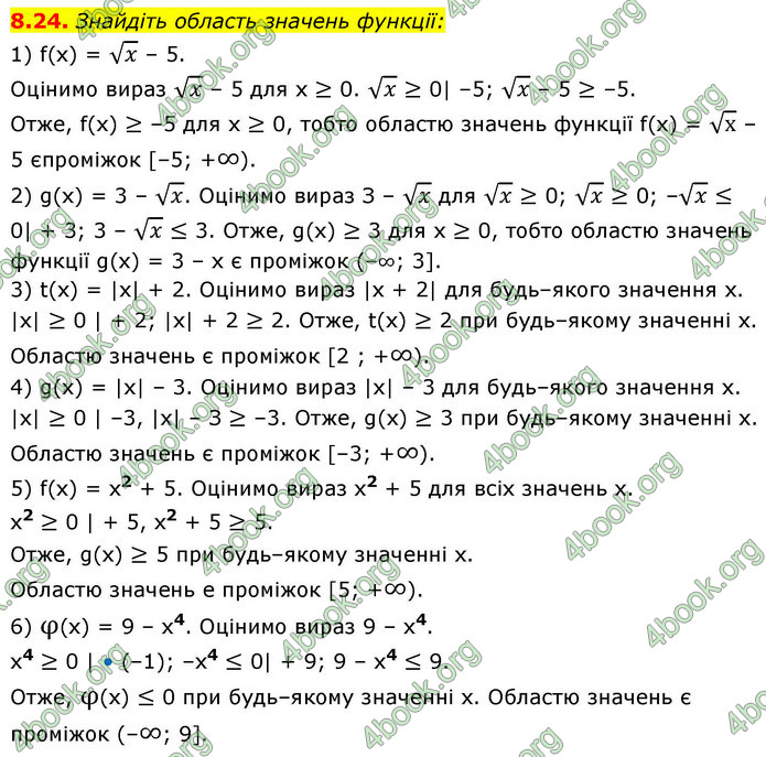 ГДЗ Алгебра 9 клас Істер НУШ